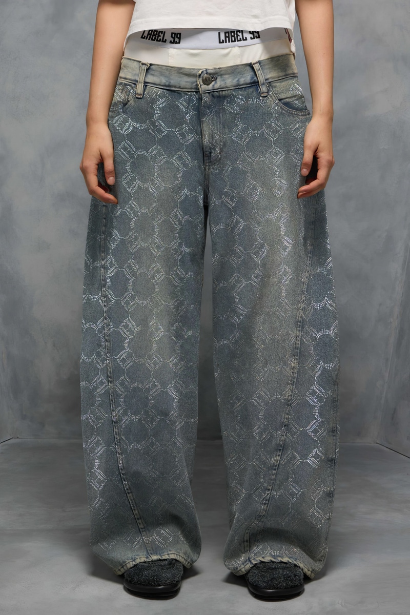 JEANS BARREL BLUE BAF LABEL                                                                          