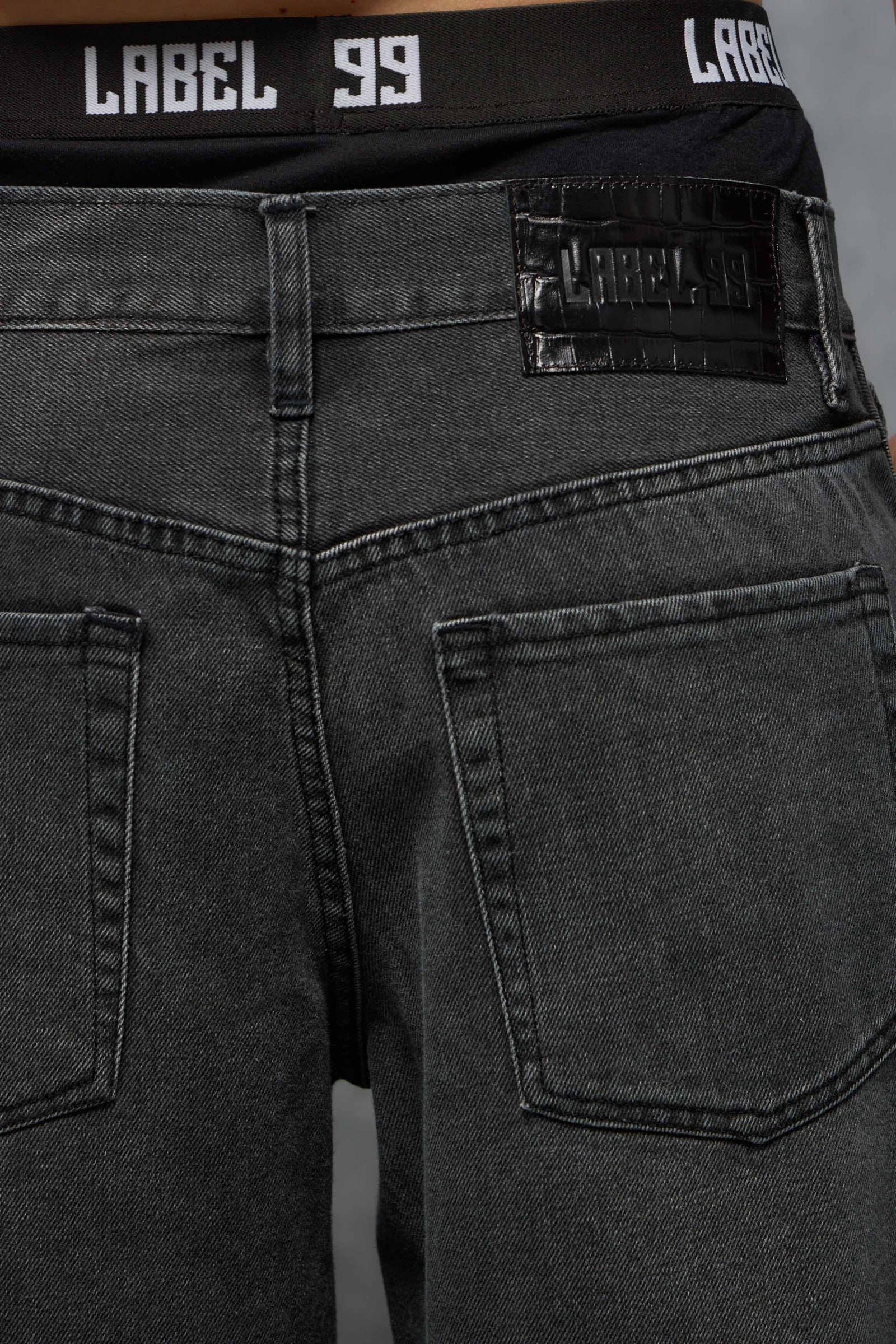 JEANS BARREL BOXER BLACK                                                                             