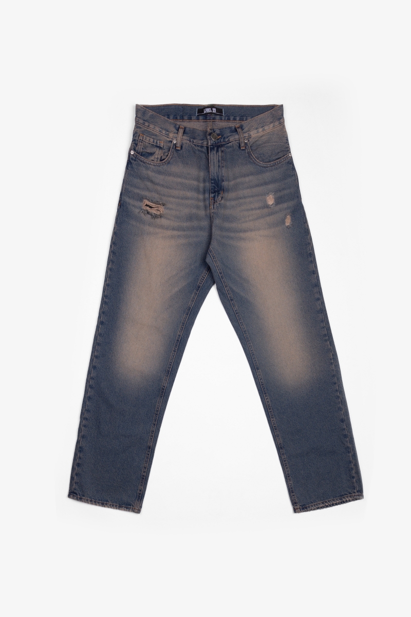 JEANS STRAIGHT OXIDE LABEL