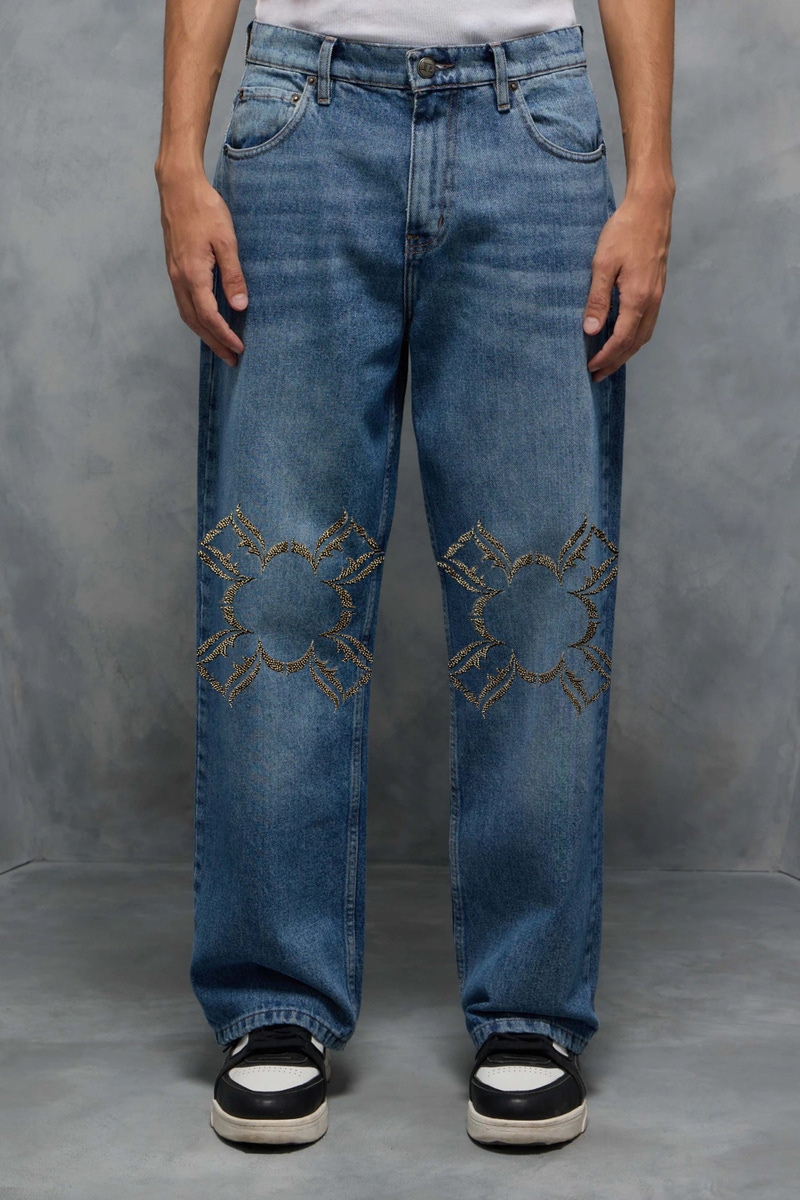 JEANS REAPER BLUE BAF LABEL                                                                          