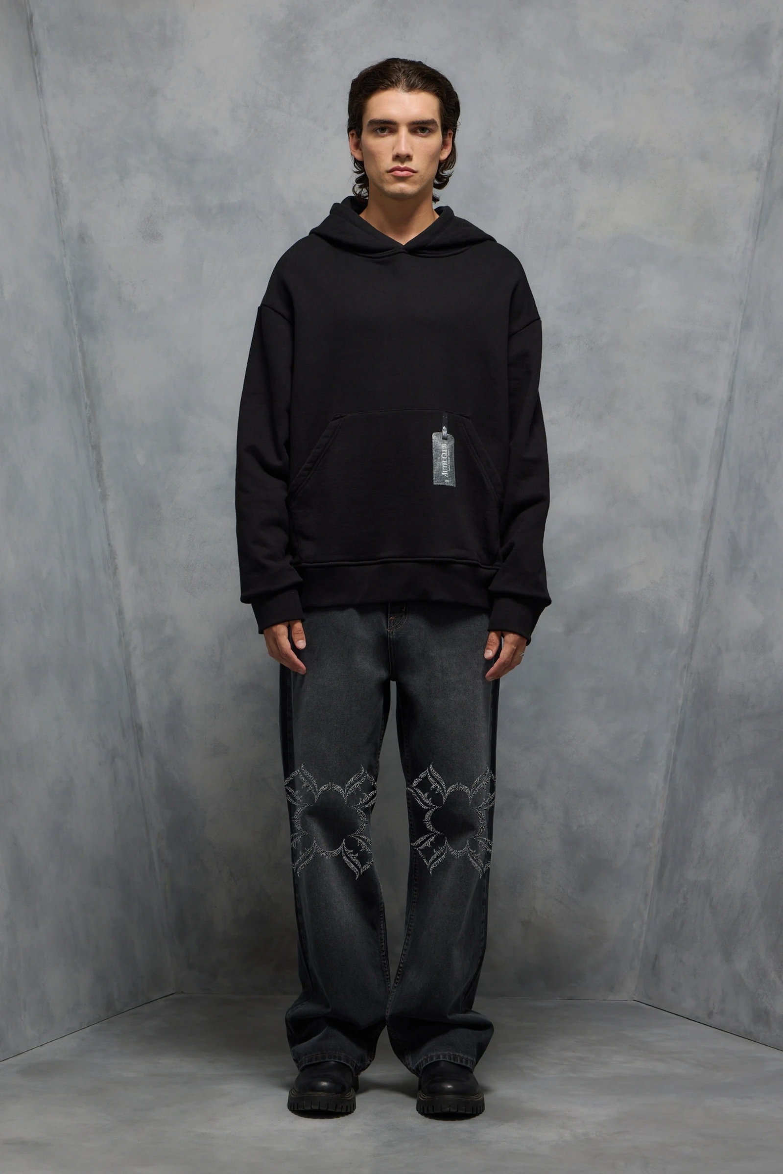 JEANS REAPER SMOKED BAF LABEL                                                                        