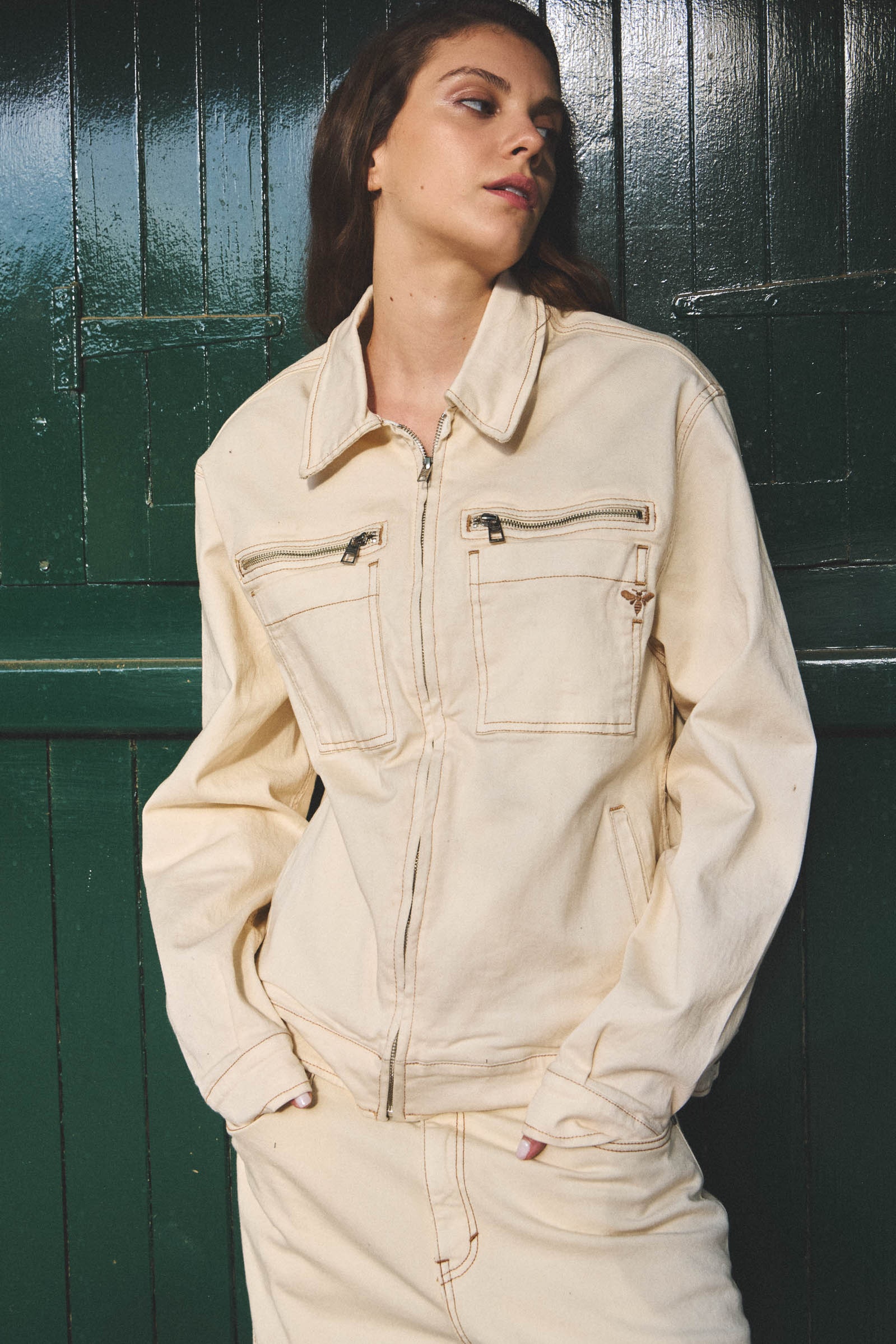 CAMPERA CREAMY LABEL